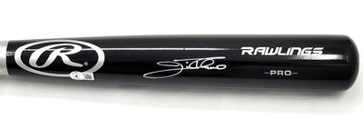 Jim Thome Autographed Rawlings Black Bat Indians Phillies White Sox Twins Beckett Witnessed