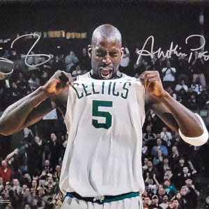 Kevin Garnett Autographed Boston Celtics 16x20 Photo W/ Anything is Possible Beckett Witnessed