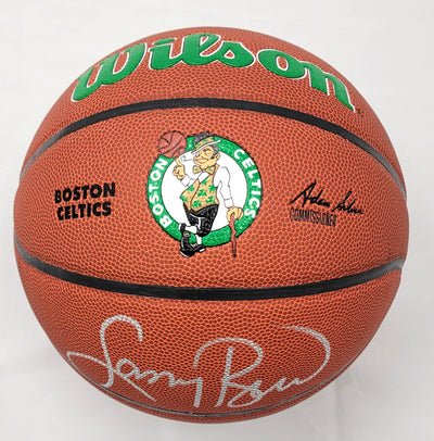 Larry Bird Signed Framed 16x20 Boston Celtics w/ Red Auerbach Photo PSA Itp