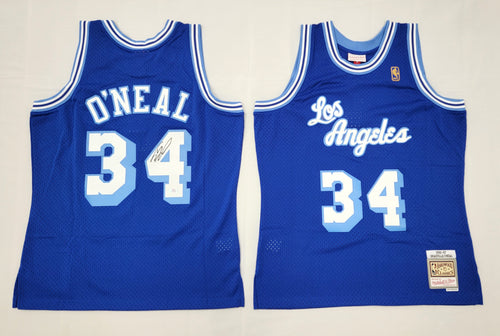Shaquille O'Neal Autographed Los Angeles Lakers 1996-97 Throwback Blue -  Famous Ink