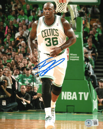Shaquille O'Neal Autographed Boston Celtics 8x10 Photo Beckett Witnessed #2
