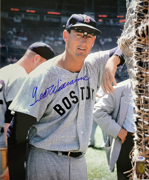 Ted Williams Autographed Boston Red Sox 16x20 Photo PSA/DNA