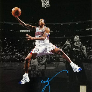 Allen Iverson Autographed Philadelphia 76ers Spotlight 11x14 Photo Beckett Witnessed