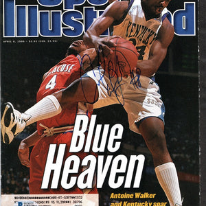 Antoine Walker Autographed Kentucky Wildcats Sports Illustrated Beckett Authenticated