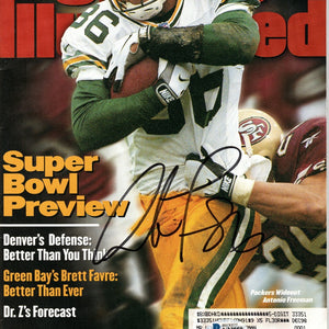 Antonio Freeman Autographed Green Bay Packers Sports Illustrated Beckett Authenticated