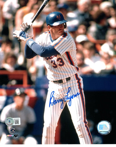 Barry Lyons Autographed New York Mets 8x10 Photo Beckett Authenticated