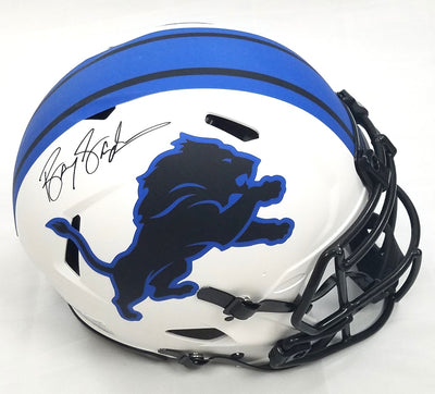 Barry Sanders Signed Detroit Lions Throwback Authentic NFL Helmet – Super  Sports Center