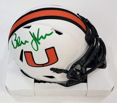 Ray Lewis Miami Hurricanes Autographed Team-Issued White Helmet