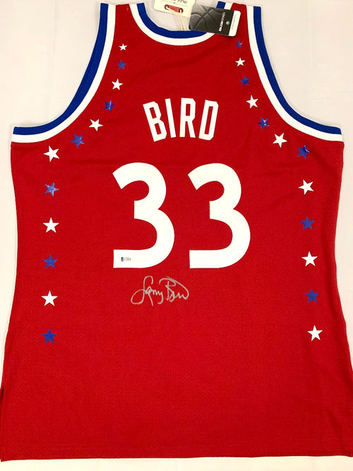 Signed Authentics Larry Bird Jersey