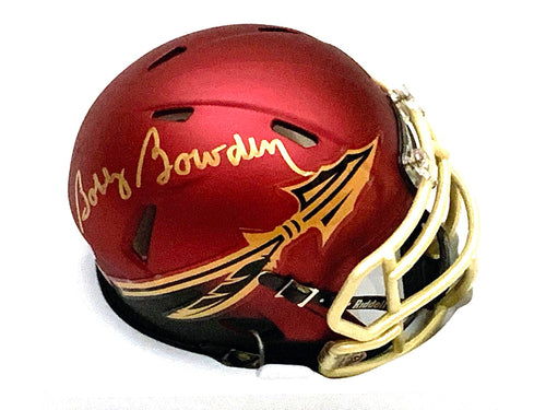 florida state football garnet helmet Bobby Bowden Autographed Florida State Seminoles Garnet Mini Helmet Be