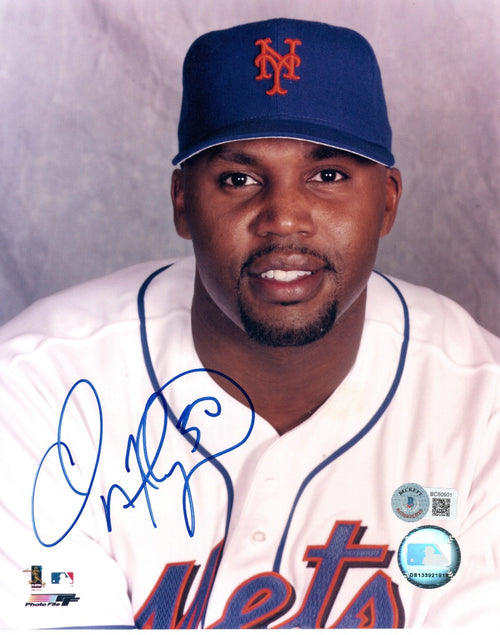 Andre Dawson autographed baseball card (Florida Marlins) 1997