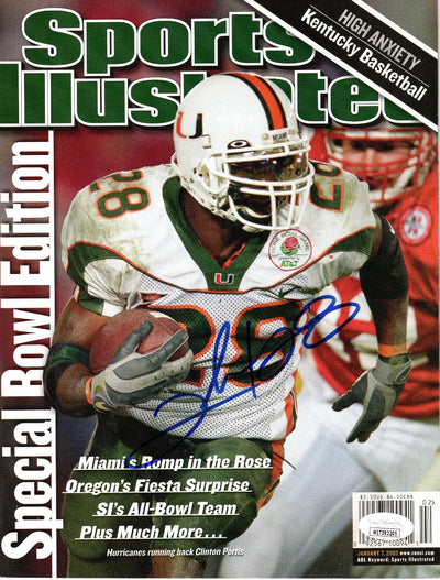 FRANK GORE AUTOGRAPHED MIAMI HURRICANES JERSEY JSA