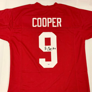 Amari Cooper Autographed Alabama Crimson Tide Custom Jersey PSA/DNA Authenticated