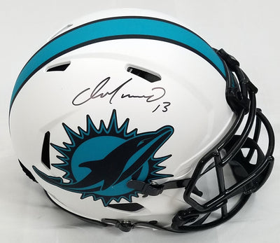 Mercury Morris Autographed Miami Dolphins Lunar Eclipse White