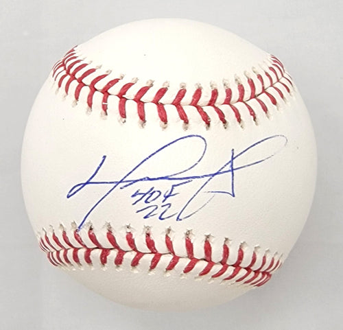 David Ortiz Autographed Boston Red Sox MLB Baseball W/ HOF 22 Beckett  Witnessed