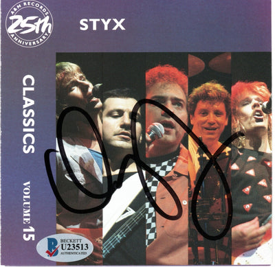 Dennis Deyoung Autographed Styx Classics Vol. 15 CD Cover with Disc Beckett Authenticated