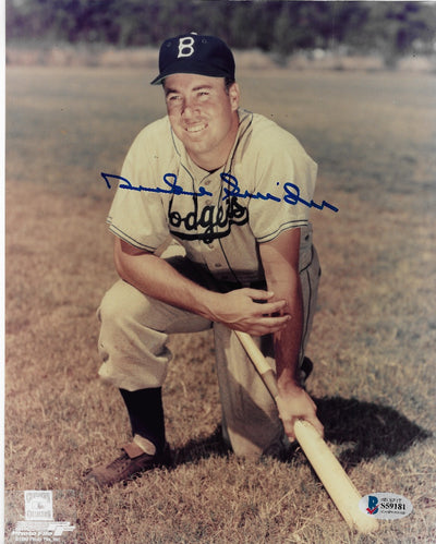 Duke Snider Autographed Brooklyn Dodgers 8x10 Photo Beckett Authenticated #3