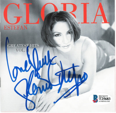 Gloria Estefan Autographed Greatest Hits Vol. II CD Cover with Disc Beckett Authenticated