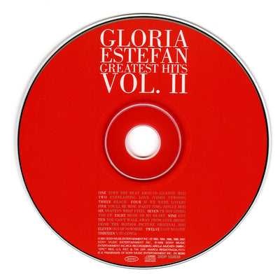 Gloria Estefan Autographed Greatest Hits Vol. II CD Cover with Disc Beckett Authenticated
