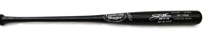 Jim Thome Autographed Louisville Slugger Game Model Bat W/HOF 18 and 612 HR Block Indians Phillies White Sox Twins Beckett Witnessed