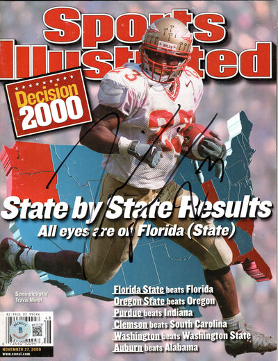 Travis Minor Autographed Florida State FSU Sports Illustrated 11/27/2000 Beckett Authenticated