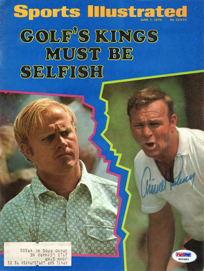 Arnold Palmer Autographed Golf's King Must Be Selfish Sports Illustrated 6//70 PSA/DNA Authenticated
