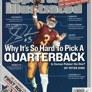 Carson Palmer Autographed USC Trojans Sports Illustrated 4/28/03 Beckett Witnessed