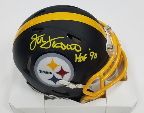 Jack Lambert Autographed Pittsburgh Steelers Riddell Matte Flat