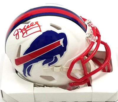 Jim Kelly Autographed Signed Andre Reed Thurman Thomas Bruce Smith And Marv  Levy Buffalo Bills Riddell Authentic Flash Helmet Beckett Witnessed