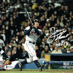 Jim Thome Autographed Cleveland Indians 8x10 Photo W/ HOF 18 Beckett Witnessed #5