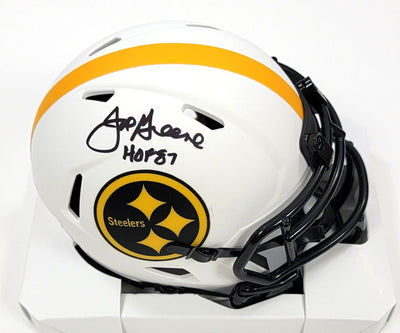 Joe Greene Signed Pittsburgh Steelers Flash Speed Mini Helmet W/HOF-Be –  Super Sports Center