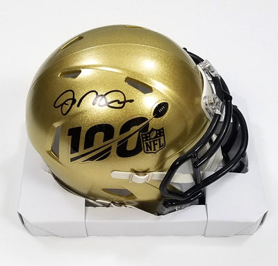 Joe Montana Autographed San Francisco 49ers Riddell Speed NFL 100 Mini Helmet Beckett Witnessed
