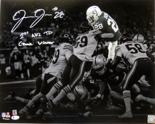 Josh jacobs autographed helmet 2025