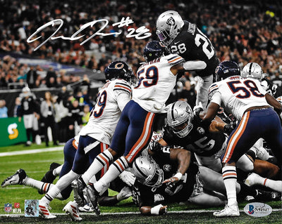 Josh Jacobs Autographed Las Vegas Oakland Raiders 8x10 Beckett Witnessed #4