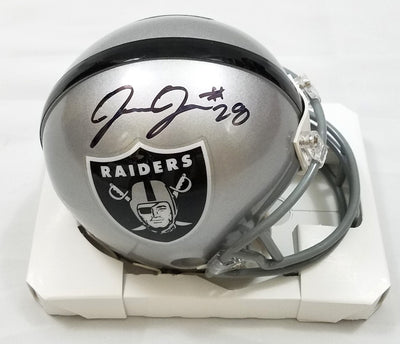 Josh Jacobs Autographed Las Vegas Raiders Riddell Custom Blaze Speed F -  Famous Ink