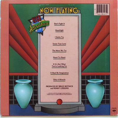 Kenny Loggins Autographed High Adventure Album Cover W/ Vinyl Beckett Authenticated