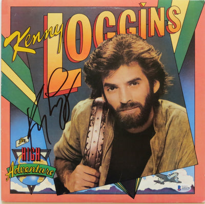 Kenny Loggins Autographed High Adventure Album Cover W/ Vinyl Beckett Authenticated