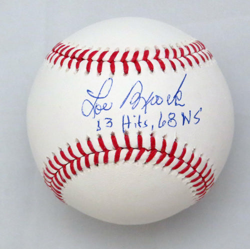 Lou Brock Autographed MLB Baseball