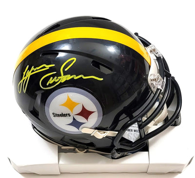 Lynn Swann Autographed Pittsburgh Steelers Riddell Speed Mini Helmet Beckett Witness