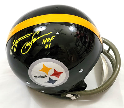 Lynn Swann Autographed Pittsburgh Steelers Riddell TK Authentic Helmet W/ HOF 01 Beckett Witnessed