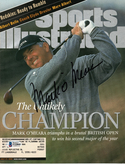 Mark O'Meara Autographed British Open Champion Golf Sports Illustrated 7/27/98 Beckett Authenticated