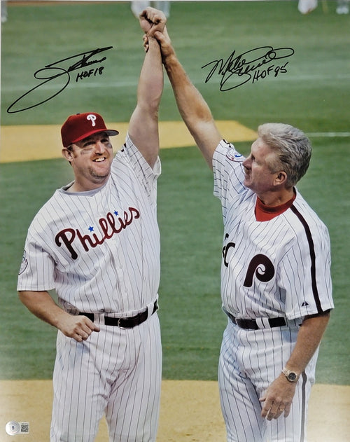 Jim Thome & Mike Schmidt Autographed Philadelphia Phillies 16x20 Photo -  Famous Ink