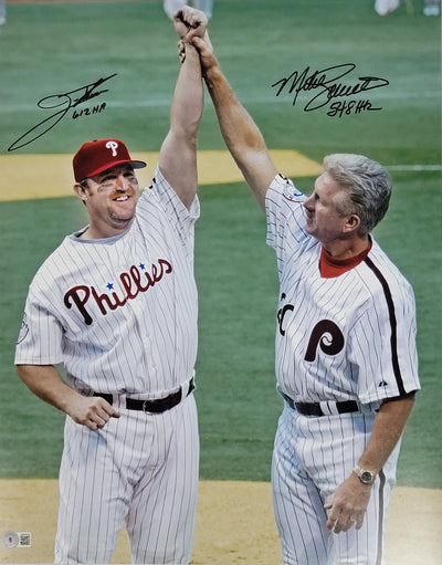 Lenny Dykstra Autographed Philadelphia Phillies 8x10 Photo Beckett  Authenticated