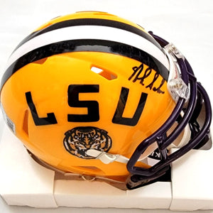 Nick Saban Autographed LSU Tigers Riddell Mini Helmet Beckett Witnessed