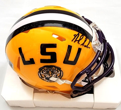 Nick Saban Autographed LSU Tigers Riddell Mini Helmet Beckett Witnessed