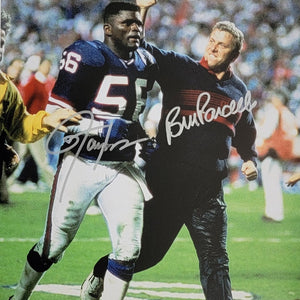 Bill Parcells & Lawrence Taylor Autographed New York Giants 11x14 Photo Beckett Witnessed
