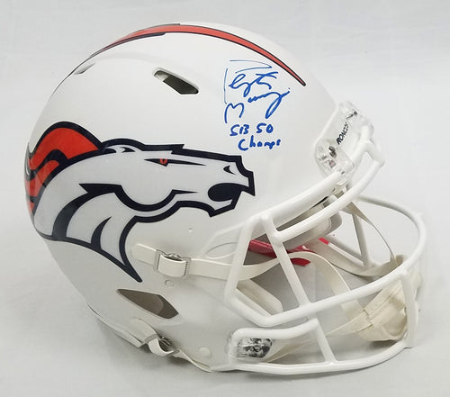 Peyton Manning Denver Broncos Autographed Riddell Lunar Eclipse