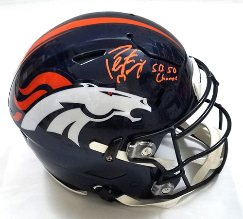 Peyton Manning Denver Broncos Autographed Riddell Lunar Eclipse