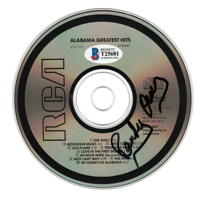 Randy Owen Autographed Alabama Greatest Hits CD With Cover Beckett Authenticated