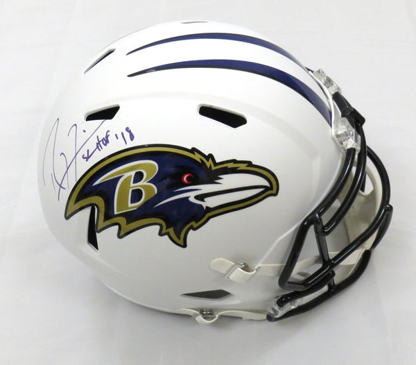 Ray Lewis Signed & Inscribed Authentic Ravens Helmet